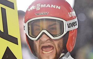 Erfolgserlebnis in Oberstdorf: Markus Eisenbichler springt auf das Podest. Erfolgserlebnis in Oberstdorf: Markus Eisenbichler springt auf das Podest.