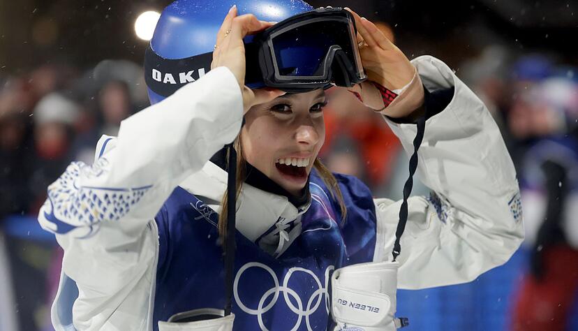 Freute sich auch über Silber: Eileen Gu Freute sich auch über Silber: Eileen Gu