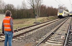 Ein zweiter Zug holte die Fahrgäste an der Unglücksstelle ab.