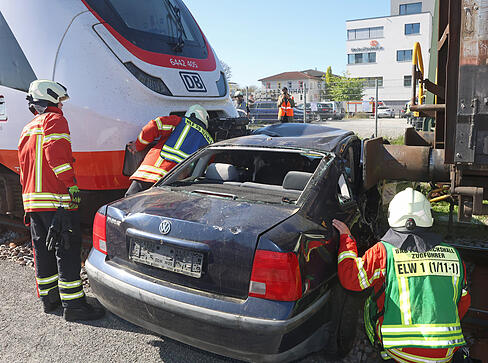Die Feuerwehr probt am Samstag (25. April) f&uuml;r den Ernstfall in Bad Friedrichshall.