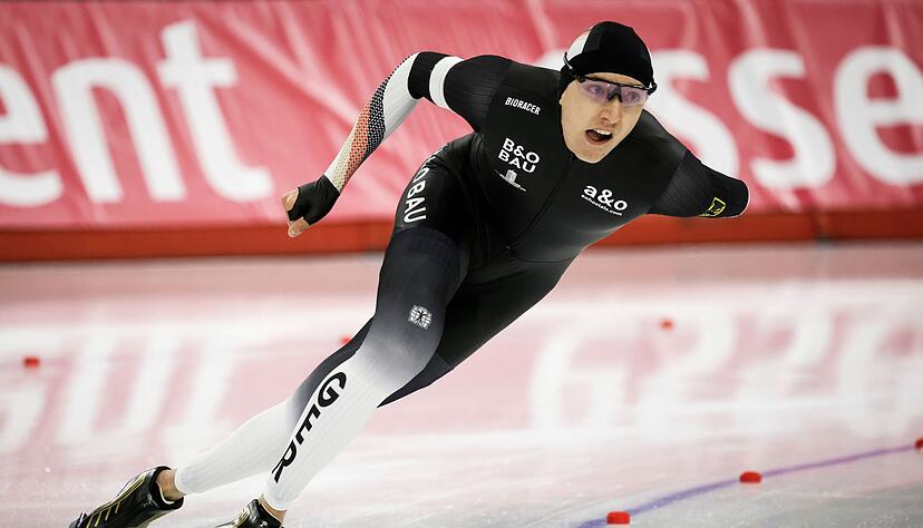 Der 18-jährige Finn Sonnekalb läuft auch in Heerenveen aufs Podium. (Archivbild)