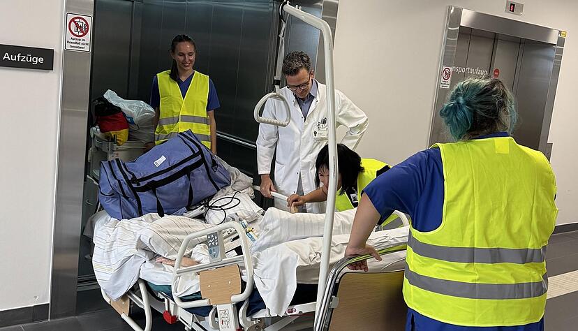 Etwa 130 Patienten wurden am Freitag in den Neubau verlegt.