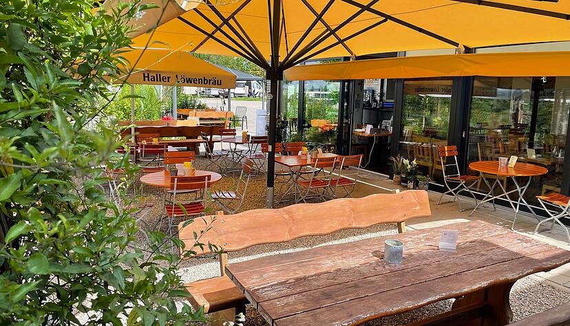 Der Biergarten Wunderbar Wandelbar befindet sich am Wohnmobilpark HEICamp in Öhringen.