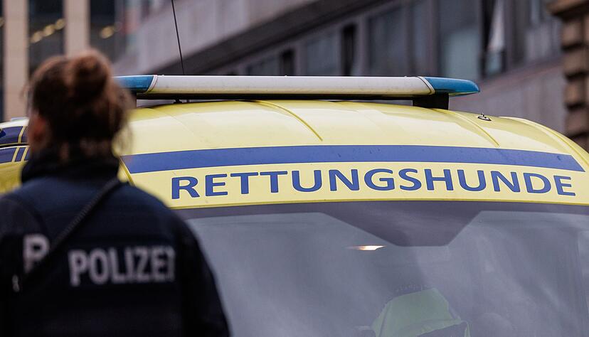 Nach dem verschwundenen Jungen wurde auch mit Sp&uuml;rhunden gesucht.