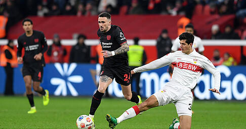 Gegen Bayer 04 Leverkusen kam Chema Andres nur kurz zum Einsatz. Die Zukunft geh&ouml;rt dennoch dem Spanier, meint VfB-Trainer Sebastian Hoene&szlig;.