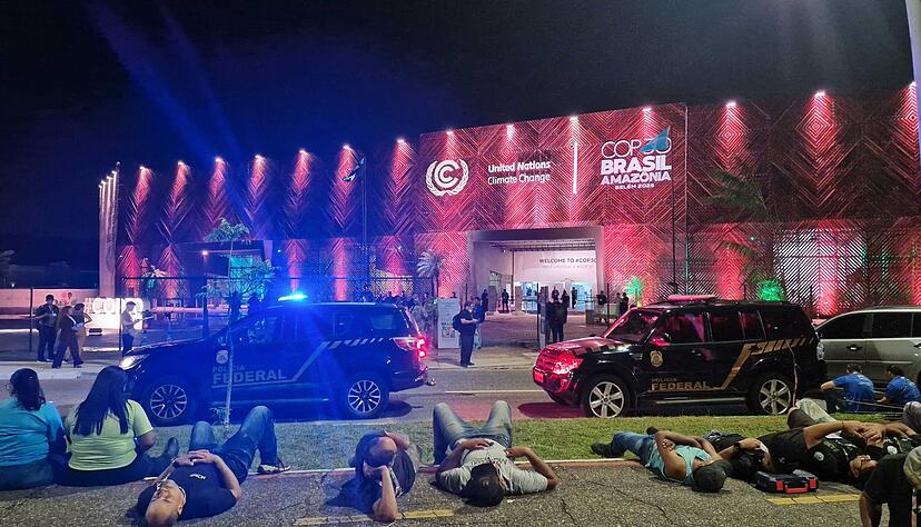 Auch die brasilianische Bundespolizei war im Einsatz.