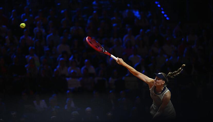 Jelena Rybakina dominierte oft bei eigenem Aufschlag.