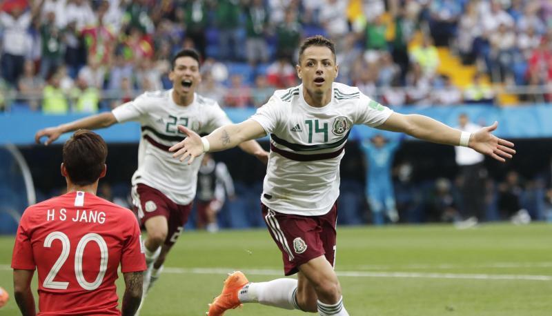 Chicharito und Mexiko feiern den zweiten WM-Sieg.
