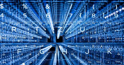 KI-basierte Systeme verarbeiten gro&szlig;e Datenmengen mit Hilfe von Algorithmen (Symbolbild).