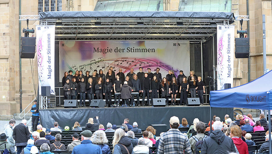 Bei der Magie der Stimmen treten verschiedene Gruppen und Ch&ouml;re in Heilbronn auf.