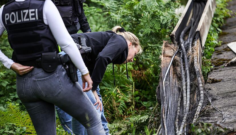 Brand im Kabelkanal: Polizei sieht Sabotage.