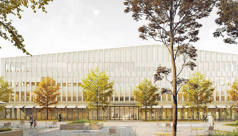 So sieht das neue Verwaltungsgebäude aus. In ihm werden alle zentralen Bürgerdienste von der Kfz-Zulassung bis zu Sozialleistungen vereint.