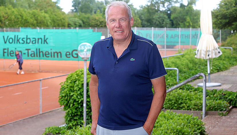 Steht mitten im Leben, steht seit mehr als einem Jahr dem TC Flein vor und f&auml;hrt seine beiden Kinder regelm&auml;&szlig;ig auf Tennispl&auml;tze in der Region: Heiko L&uuml;demann. Der Mann aus Bremerhaven lebt seit 2011 in Flein.