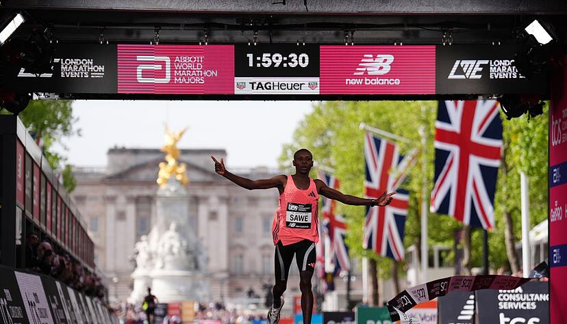 Sabastian Sawe lief &uuml;berraschend einen Marathon-Weltrekord in London.