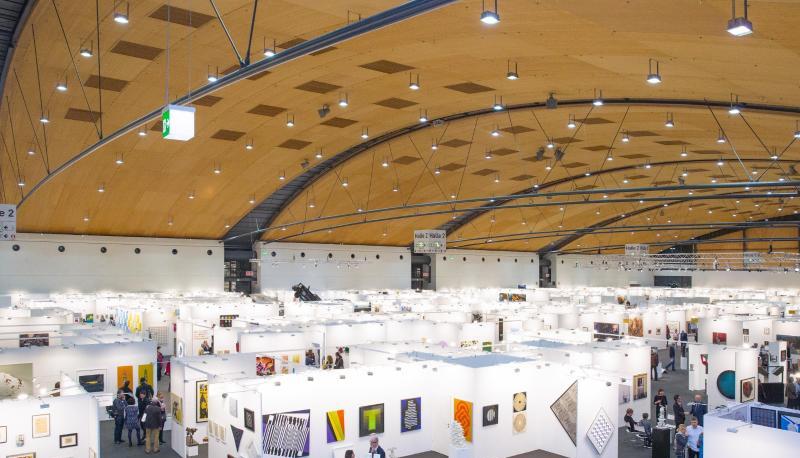 Die Kunstmesse art Karlsruhe in der Messe Karlsruhe.