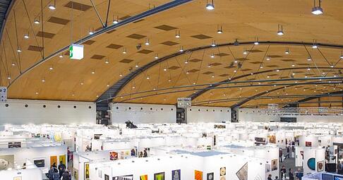 Die Kunstmesse art Karlsruhe in der Messe Karlsruhe.