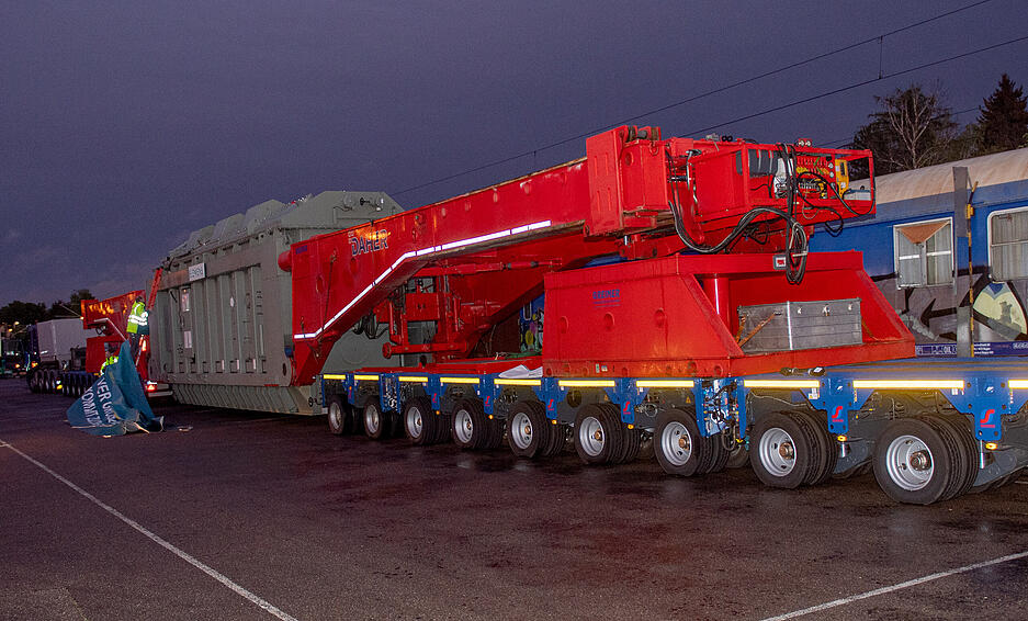 Schwerlasttransport Gro&szlig;transformator