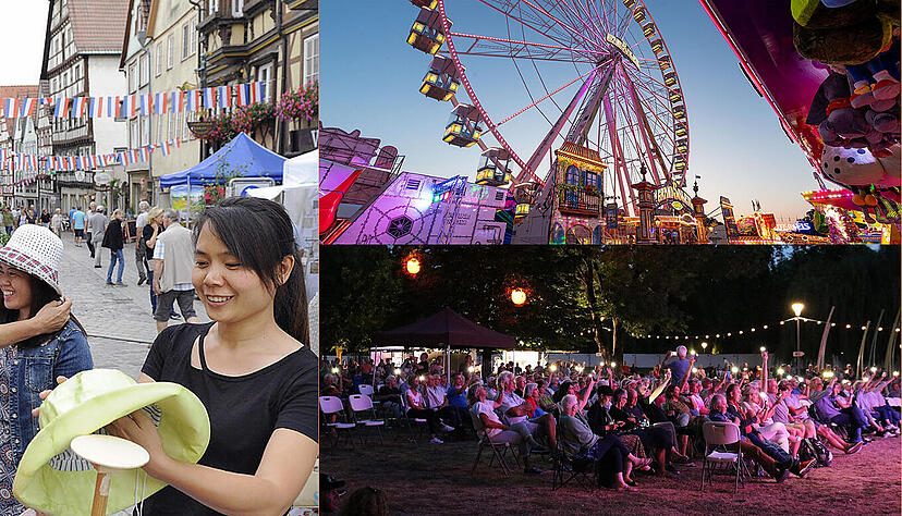 Ob Volksfest in Heilbronn, Montmatre-Flair in Bad Wimpfen oder Sommerfestival in Öhringen – am Wochenende ist wieder viel los.
