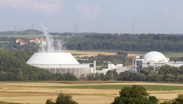 Das Atomkraftwerk in Neckarwestheim. Das Atomkraftwerk in Neckarwestheim.