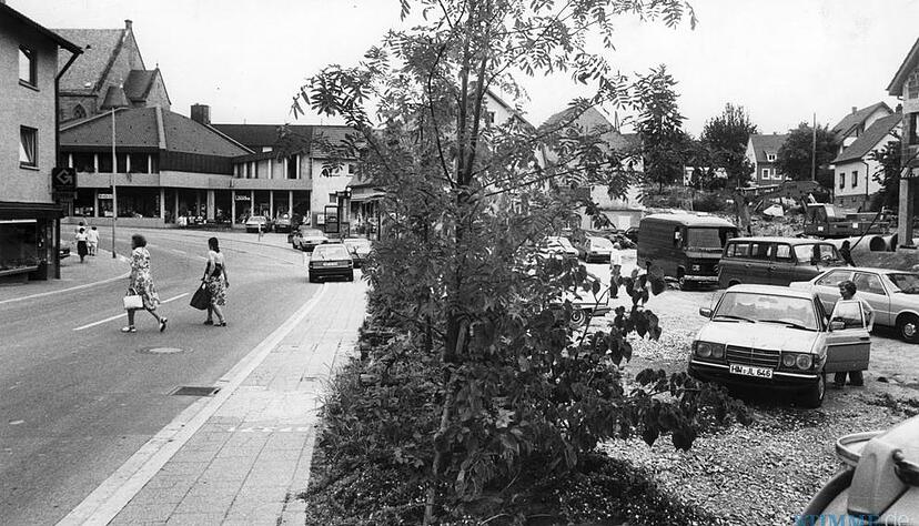 Zusammengestellt von Archiv und Dokumentation der Heilbronner Stimme 

1982 zeigt sich das Stadtzentrum von Bad Rappenau fu&szlig;g&auml;ngerunfreundlich. Eine "neue Mitte" mit (Flaniermeile)Fu&szlig;g&auml;ngerzone, verkehrsberuhigtem Bereich, Gr&uuml;nzone und einem zweiten Einkaufszentrum soll entstehen.