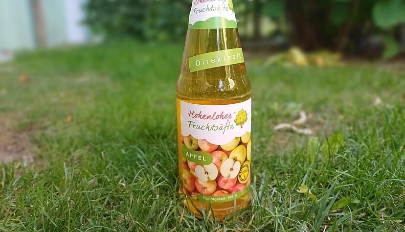 Apfelsaft von Hohenloher Fruchtsäfte – das Unternehmen befindet sich in finanzieller Schieflage.