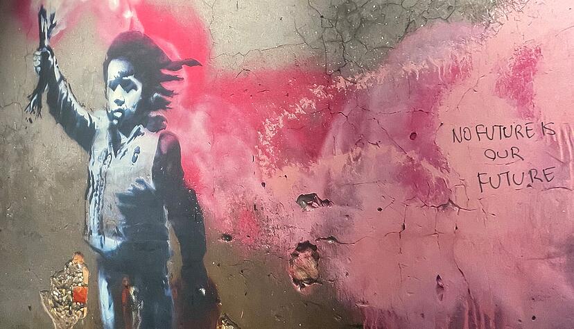 Banksy möchte zum Nachdenken anregen und eine kritische Haltung gegenüber der Gesellschaft fördern. Fotos: Lea Weißschuh