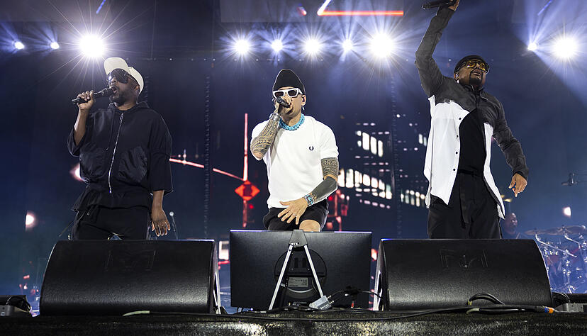 Die Black Eyed Peas spielen am Samstagabend auf der Euphoria Stage. Die Black Eyed Peas spielen am Samstagabend auf der Euphoria Stage.