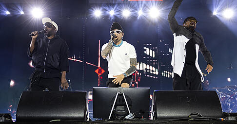 Die Black Eyed Peas spielen am Samstagabend auf der Euphoria Stage.