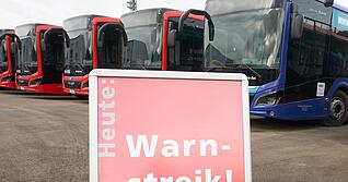 Bundesweit werden am Montag kommunale Verkehrsbetriebe bestreikt. In Heilbronn bleiben alle Stadtbusse im Depot.
