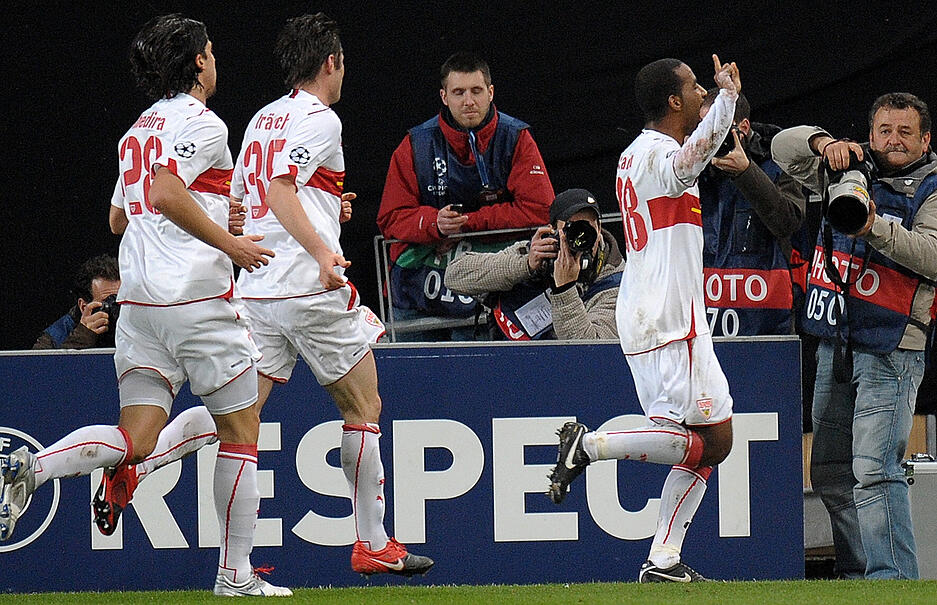 Der Jubel war groß beim VfB Stuttgart gegen den Favoriten aus Spanien.