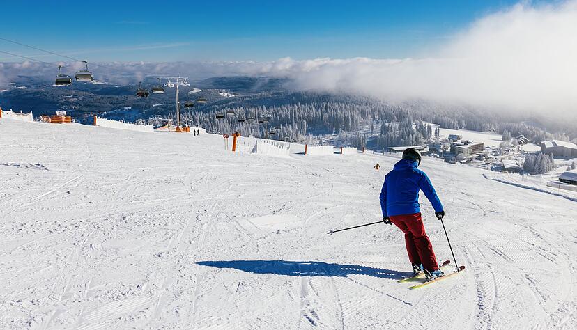 Die Pisten sind bestens pr&auml;pariert - Saisonstart am Feldberg.