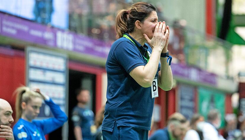 Neckarsulms Trainerin Tanja Logvin hat sich mit ihrem Team ausgesprochen und ist überzeugt, dass das Feuer in der Mannschaft wieder brennt. 
Foto: Andreas Veigel
