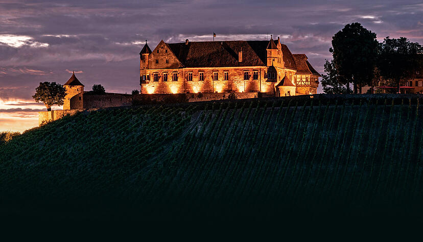 Die Burg Stettenfels in Untergruppenbach wird nur noch bis 1 Uhr beleuchtet. Die Burg Stettenfels in Untergruppenbach wird nur noch bis 1 Uhr beleuchtet.