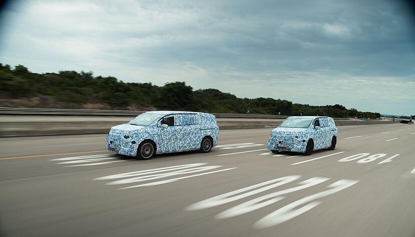 Neue Vans der V-Klasse: Der Mercedes VLE läuft sich gerade noch warm. Neue Vans der V-Klasse: Der Mercedes VLE läuft sich gerade noch warm.