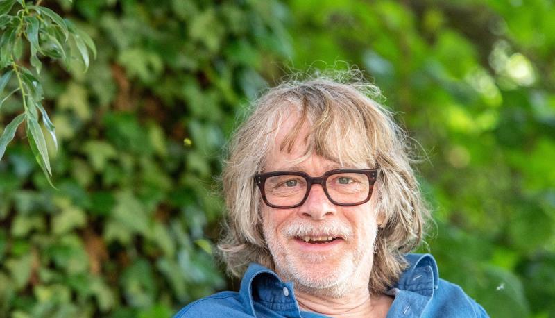 Helge Schneider beim Interview in Essen.