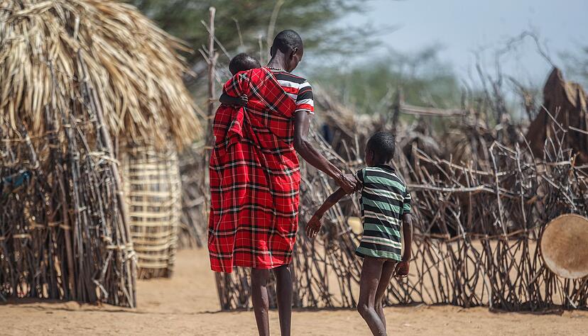 F&uuml;r Nomaden wie die Massai oder Samburu ist der Verlust von Weideland durch D&uuml;rre und Klimawandel existenzbedrohend (Archivbild)