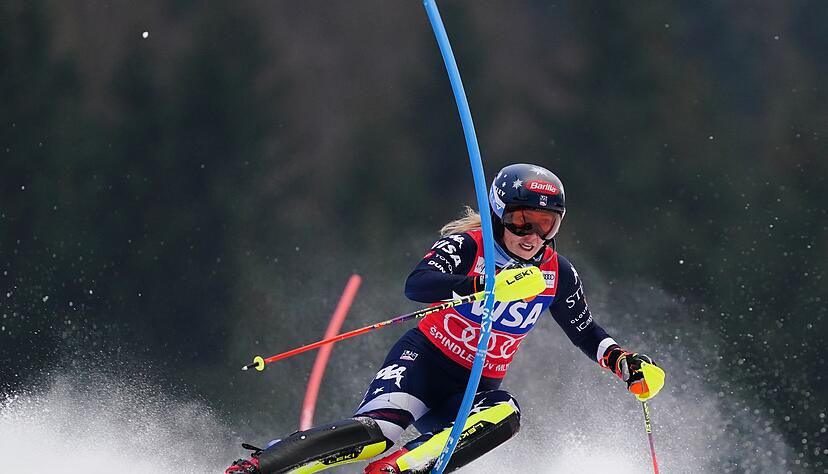 Mikaela Shiffrin in Aktion.