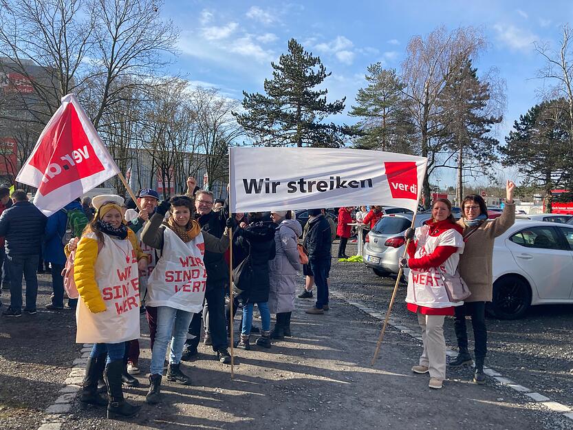 Warnstreik am SLK-Klinikum Gesundbrunnen
