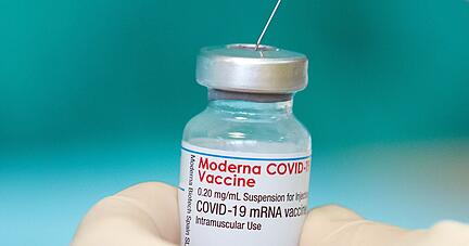 Impfstoff des Herstellers Moderna. Impfstoff des Herstellers Moderna.