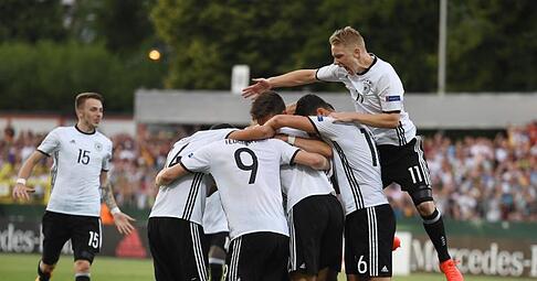 Das U19-Team besiegte Österreich mit 3:0. Foto: Uli Deck