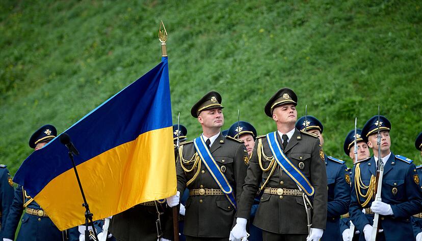 Die Ukraine geht am Samstag den Tag ihrer Nationalflagge. Am Sonntag ist Unabh&auml;ngigkeitstag.