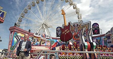 Zahlreiche neue Attraktionen gibt es beim Heilbronner Volksfest, das heute Abend mit dem traditionellen Fassanstich eröffnet wird.
Foto: Manuel Maier