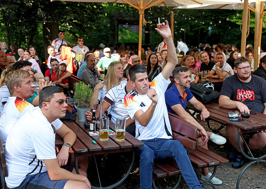 Public Viewing in Heilbronn bei Deutschland gegen Ungarn