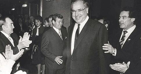 Helmut Kohl war in seinen 16 Jahren als Bundeskanzler insgesamt vier Mal in der Region. Zum ersten Mal kam er 1983 ins Haus des Handwerks.