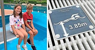Die beiden Schulkinder Marlene und Max haben im Nordheimer Freibad ein Kind vor dem Ertrinken gerettet. Das mutige Verhalten erfährt im Netz großes Lob.