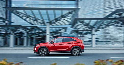 Schnittige Seitenansicht: Mit dem Eclipse Cross hat Mitsubishi ein sogenanntes SUV-Coupé im Angebot.