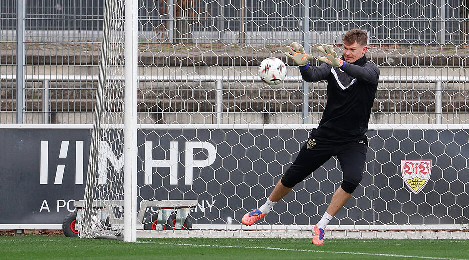 VfB-Torwart Alexander Nübel erwischte gegen den FC Bayern keinen guten Tag. Gegen Maccabi soll es besser werden. VfB-Torwart Alexander Nübel erwischte gegen den FC Bayern keinen guten Tag. Gegen Maccabi soll es besser werden.