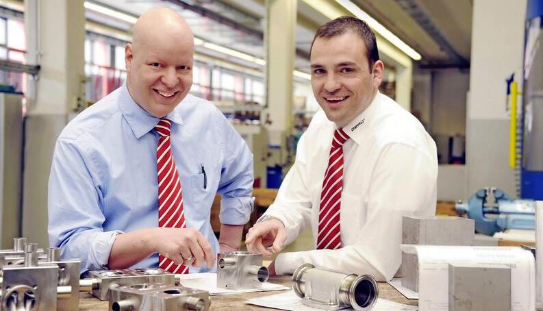 Stephan (links) und sein Cousin Gert M&uuml;ller f&uuml;hren Gem&uuml; gemeinsam in die Zukunft.
Gem&uuml;, Stockburger