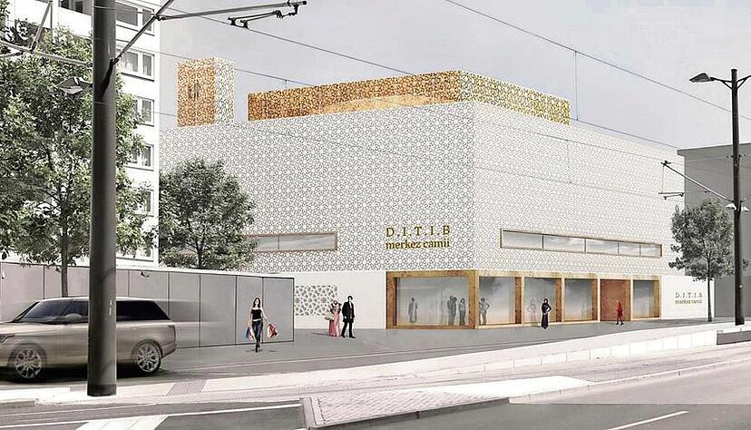 Geplanter Moschee-Neubau an der Weinsberger Straße: Beim Architekturwettbewerb entschied sich die Jury einstimmig für den Entwurf von Bernardo Bader.Visualisierung: Büro Bader Geplanter Moschee-Neubau an der Weinsberger Straße: Beim Architekturwettbewerb entschied sich die Jury einstimmig für den Entwurf von Bernardo Bader.Visualisierung: Büro Bader