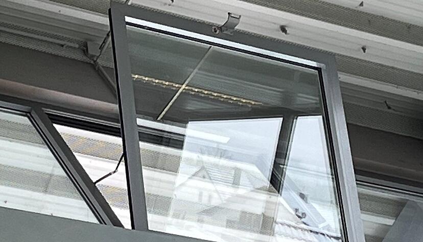 S&auml;mtliche Fenster wurden mittlerweile gesichert.